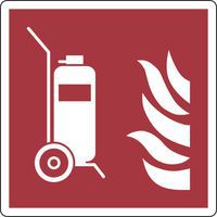 Cartello antincendio - Estintore carrellato